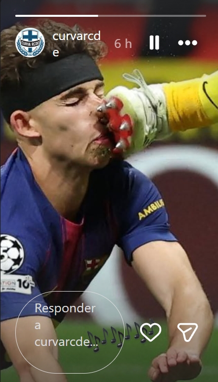 El histórico 6 - 0 del Espanyol en el derbi cumple 75 años en plena resaca europea del Barça y con la afición perica pasando facturas: "a tragar como siempre" en Champions, "Fermín, dime que se siente…" 2 curva fermin