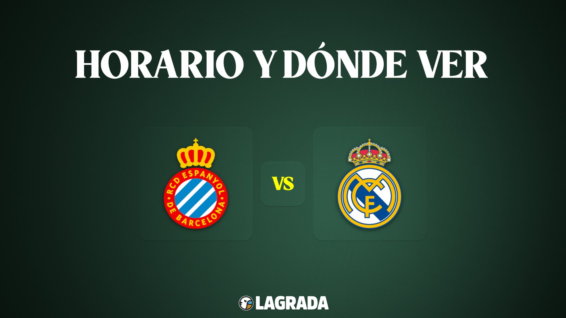 horario donde ver espanyol real madrid