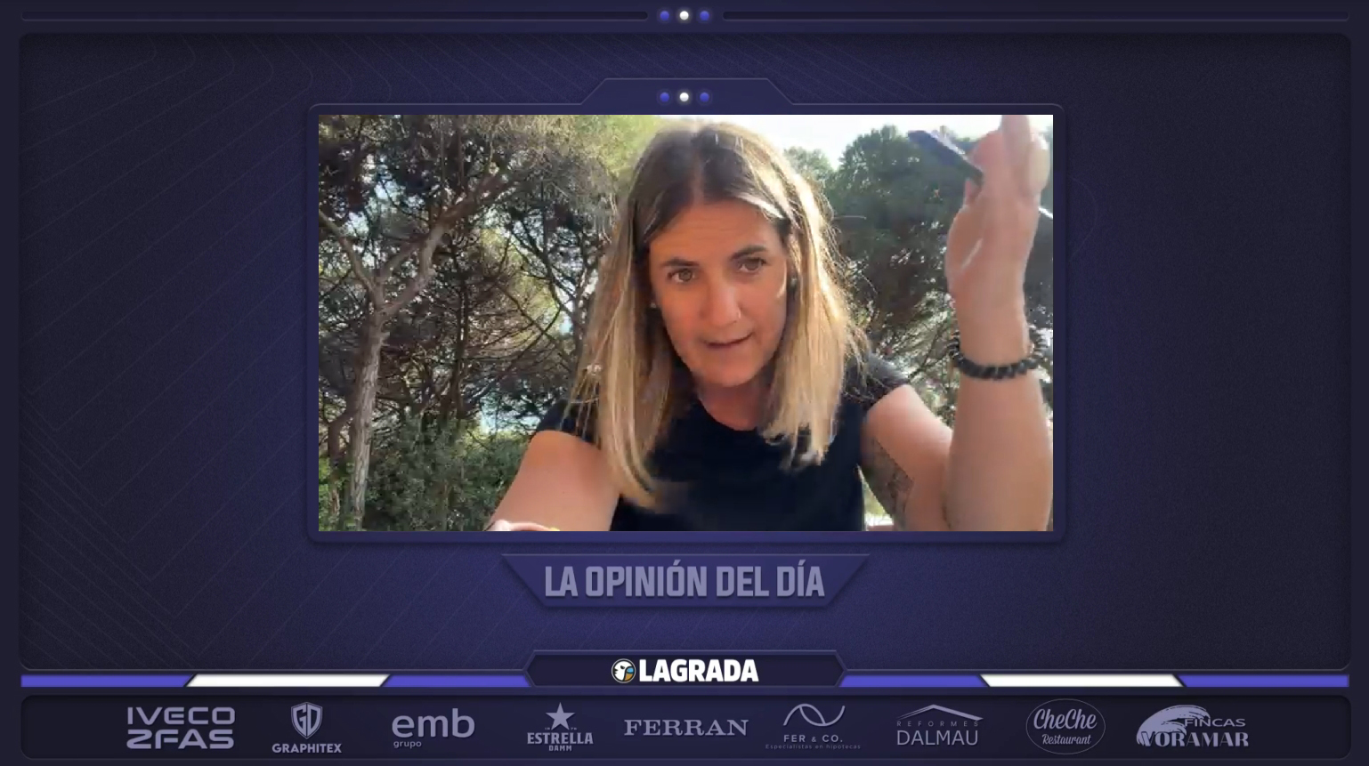 Hoy en 'La Grada Ràdio' | Poniendo el foco en el derbi Barça - Espanyol… ¿perfil bajo o sacar orgullo?; el equipo, sin un goleador de 10 tantos: un problema real; Via siembra dudas con el futuro de Marcos Fernández y Javi Hernández en el primer equipo 5 opinion del dia marta mendoza 1