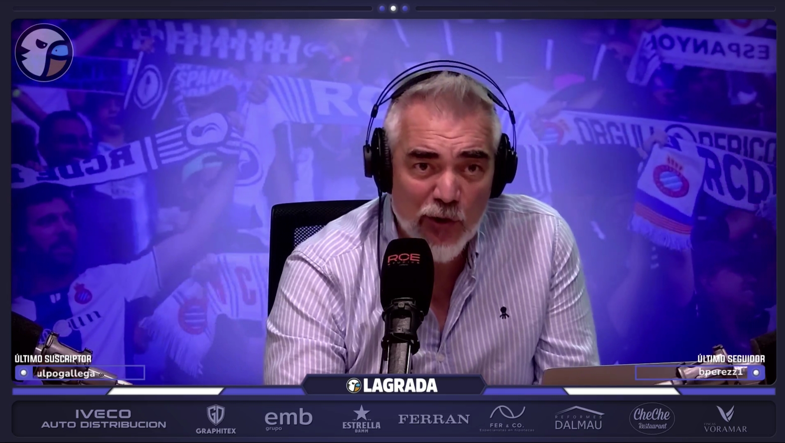 La tertulia debate el mercado del Espanyol: Calatrava y los extremos, sobre la mesa; Ferran matiza la preocupación por Pace: habría ofertas por la camiseta; Quim Calls bendice a Arnau Ortiz: “Monchi, da un puñetazo en la mesa” 5 francesc via grada radio 5
