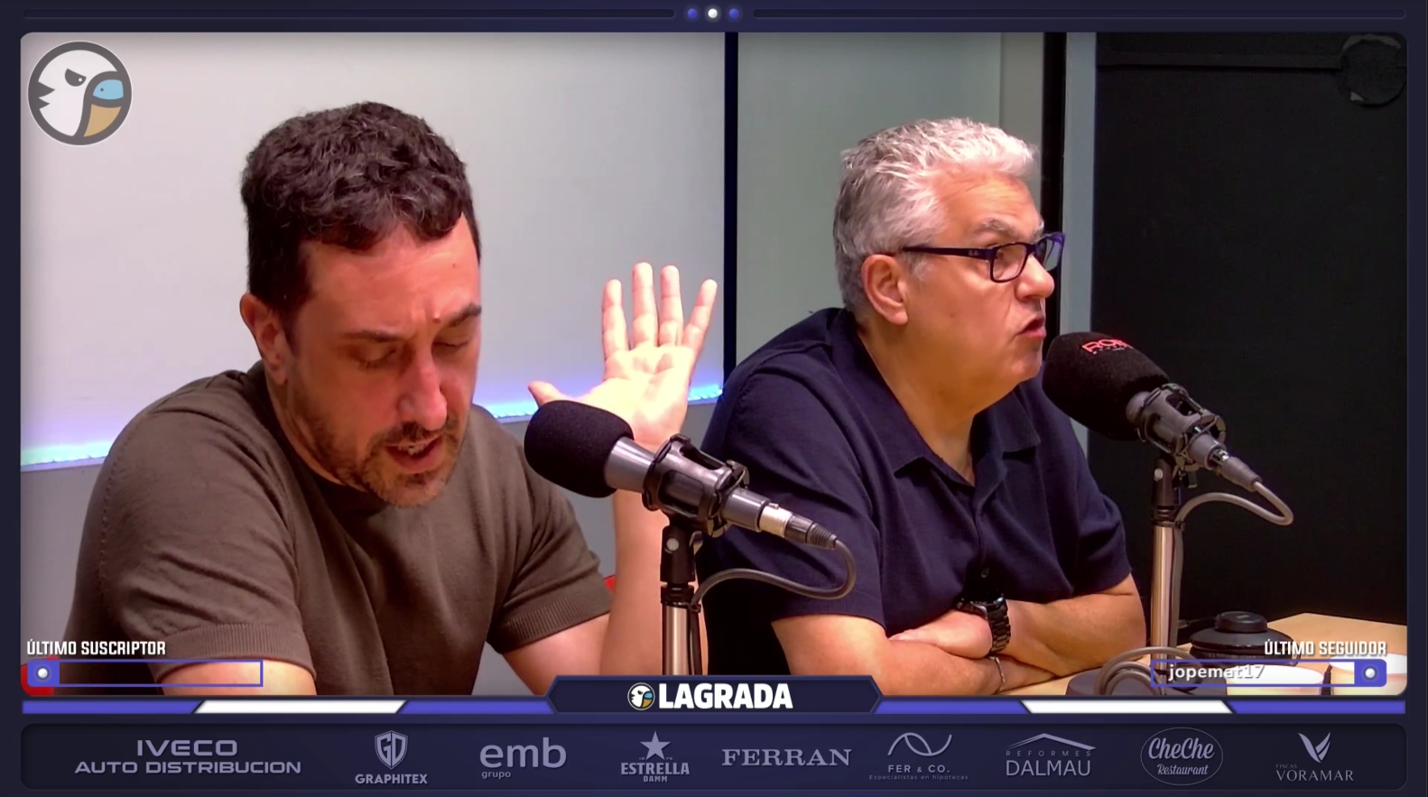 La tertulia debate la delantera del Espanyol: el caso Marcos Fernández, que no entienden ni en Elche, y el deseo Gerard Moreno; Ramon Terrats, la sensación de una oportunidad que nunca terminó de verse 2 marc pitarch grada radio