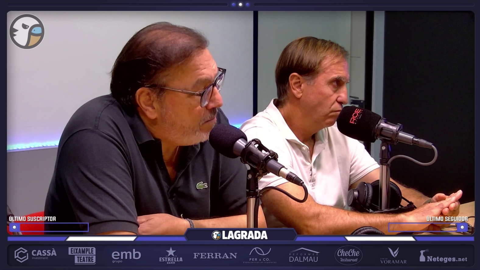 La tertulia celebra el premio para Marcos Fernández y debate cuál debe ser su sitio en el Espanyol; Antoniu Roca genera división tras su salida al Mallorca; Rubén Sánchez, los centrales y las dudas que siguen abiertas 2 navarreta grada radio