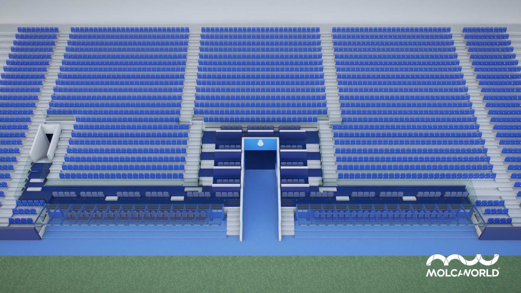 El Espanyol muestra la nueva zona de banquillos y la salida del túnel de vestuarios del RCDE Stadium 3 novedades hospitality rcde stadium 26 27 1