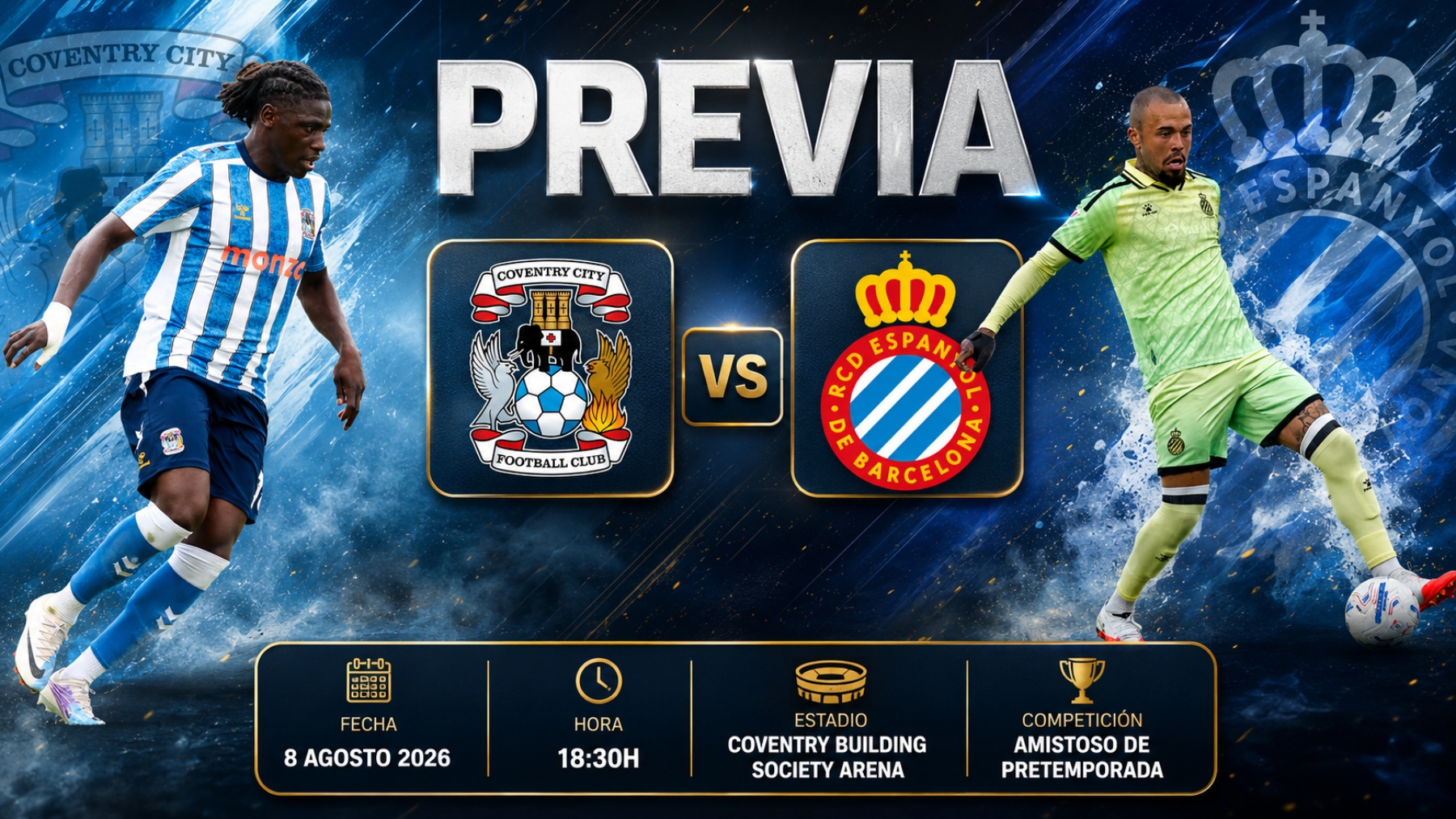 previa coventry espanyol pretemporada 26 27
