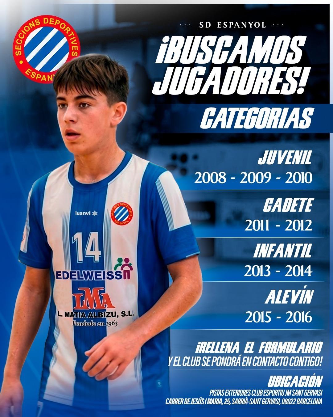Las Secciones Deportivas del Espanyol Futsal continúan con el proceso de captación de jugadores para la temporada 2026-2027 2 pruebas se espanyol 1