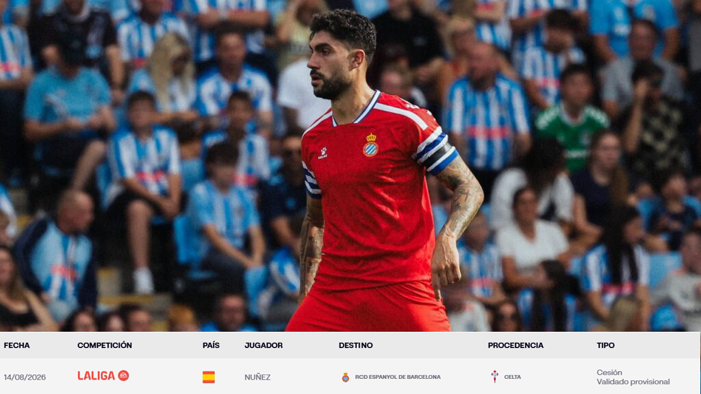 Portada amigable 22 unai nunez validado provisional laliga espanyol