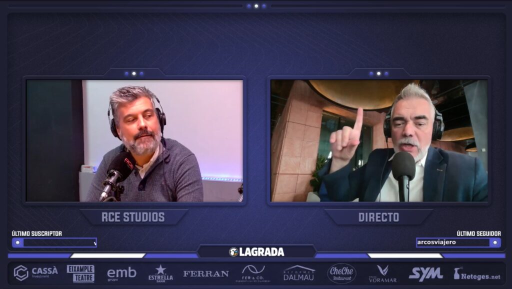 La tertulia debate antes del Málaga - Espanyol: presión sobre Manolo, dudas en el once y exigencia máxima: "Hoy es el momento de los jugadores"; Àngel Morales marca un camino que incluye a Pol Lozano 4 alberto capilla grada radio