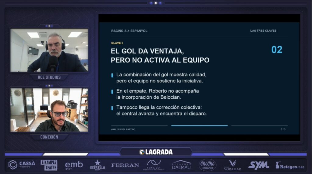 La tertulia pide decisiones urgentes: "Estamos haciendo el ridículo tanto en el terreno de juego como en los despachos"; De Haro, Maymó y Caseiro señalan a Pace y piden responsabilidades por la crisis del Espanyol 4 cassa tertulia grada radio