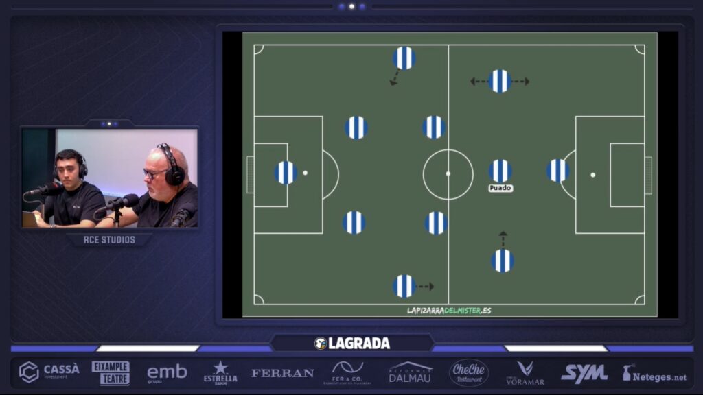 Hoy en 'La Grada Ràdio' | El Espanyol, ante tres partidos decisivos para el futuro de Manolo: Via exige más a los jugadores y debate con Gonzalo de Martorell sobre Pace, mientras Cobas analiza cómo recuperar a Puado 5 cobas puado grada radio mediapunta