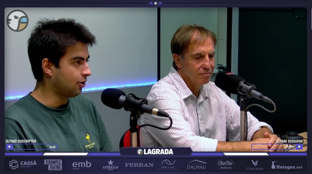 Sergio Escario ve al vestuario “100x100” con Manolo y apunta cambios para el Málaga - Espanyol; la mesa también ha debatido sobre el RAW Podcast de Francesc Via, la defensa institucional del espanyolismo y el caso Negreira 4 david andres grada radio