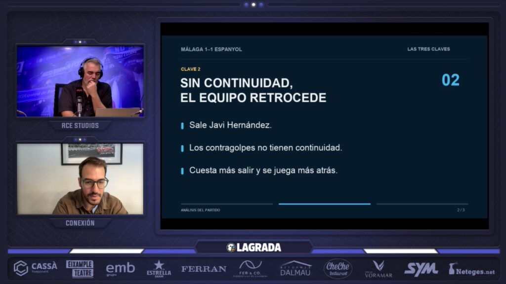 Manolo González, en el punto de mira: la tertulia señala los errores del Espanyol y la responsabilidad de Alan Pace; ¿ha llegado el momento de cambiar al entrenador? 3 roger cassa malaga espanyol